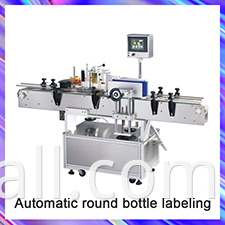 Wine Double Side Sticker Round Water Semi Automatic Digital Bottle Labeling Printing Machine